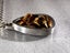 Mid-Century Jørgen Jensen Pewter and Tiger's Eye Pendant Carousel 3