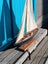 Large Wooden Modern Yacht (J Class?) Carousel 7