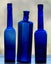 Three Lovely Antique Deep Cobalt Blue Bottles (c1900) - Caster Oils & A Poison Carousel 1