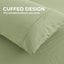 Dreamaker Superfine Washed Microfibre Duvet Cover Set Sage Green Double Bed Carousel 4