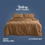 Dreamaker Superfine Washed Microfibre Duvet Cover Set Rust King Bed Carousel 3