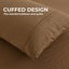 Dreamaker Superfine Washed Microfibre Duvet Cover Set Rust King Bed Carousel 5