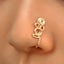 Fake Nose Cuff Nose Ring Cuffs Clip-On Nose Ring African Nose Cuff Non-Piercing Carousel 3