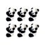 6pcs Cute Panda Doll Plush Mini Potted Muppets Clip Accessories Curtain Curta... Carousel 3