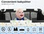 Bopeep Baby Cot Bed Crib Portable Bassinet Safety Rails Fence Foldable Travel Carousel 3