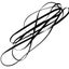 3PCS Rubber Drive Belt Turntable Replacement for Phono Tape CD Accessories Carousel 3