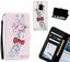 Galaxy A8 (2018) case 3 card leather wallet case printed ID Carousel 1