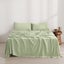 Dreamaker Superfine Washed Microfibre Sheet Set Sage Green King Single Bed Carousel 10