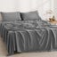 Dreamaker Superfine Washed Microfibre Sheet Set Charcoal Double Bed Carousel 10