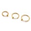 6PCS Fake Earrings Hoop Steel Non Pierced Clip on Nose Ring Spring Lip Ear Jewel Carousel 6