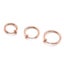 6PCS Fake Earrings Hoop Steel Non Pierced Clip on Nose Ring Spring Lip Ear Jewel Carousel 10