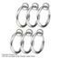 6PCS Fake Earrings Hoop Steel Non Pierced Clip on Nose Ring Spring Lip Ear Jewel Carousel 13