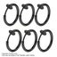 6PCS Fake Earrings Hoop Steel Non Pierced Clip on Nose Ring Spring Lip Ear Jewel Carousel 14