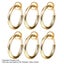 6PCS Fake Earrings Hoop Steel Non Pierced Clip on Nose Ring Spring Lip Ear Jewel Carousel 15
