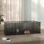 Small Animal Cage Black 144x74x46.5 Cm Pp and Steel Tabpio Carousel 1