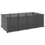 Small Animal Cage Black 144x74x46.5 Cm Pp and Steel Tabpio Carousel 7