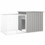Rabbit Cage Grey 200x91x100 Cm Galvanised Steel Topppxn Carousel 1