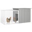 Chicken Cage Grey 200x91x100 Cm Galvanised Steel Oiopal Carousel 6