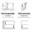Artiss Rotary Corner Desk with Bookshelf - White Carousel 5