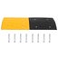 Speed Hump Yellow&Black 97X32.5X4 Cm Rubber Optobl Carousel 9