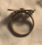 Antique and Unique - Nevada Lake Carico turquoise and brass butterfly ring Carousel 7