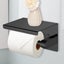 Stainless Steel Toilet Paper Roll Holder Storage Hooks Bathroom Washroom Carousel 7