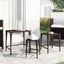 Nesting Tables 3 Pcs Brown Poly Rattan Toktnp Carousel 1
