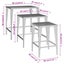 Nesting Tables 3 Pcs Brown Poly Rattan Toktnp Carousel 2