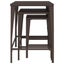 Nesting Tables 3 Pcs Brown Poly Rattan Toktnp Carousel 6