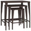 Nesting Tables 3 Pcs Brown Poly Rattan Toktnp Carousel 8