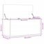 Storage Box White 100X42X46 Cm Engineered Wood Nabllb Carousel 2