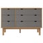 Drawer Cabinet Otta Brown & Grey 111x43x73.5 Cm Solid Wood Pine Tanpnl Carousel 5