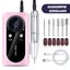 Elosung Pink 45000Rpm Rechargeable Nail Drill Portable Electric File For Manicur Carousel 1