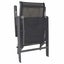 Reclining Deck Chair Aluminium and Textilene Black Axill Carousel 6