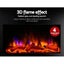 Devanti 2000w Wall Mounted Electric Fireplace Fire Log Wood Heater Realistic Carousel 7