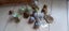 Box Lot of Knobs Etc. Brass and Hand Painted Porcelain Carousel 4