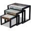 Three Piece Nesting Tables Solid Reclaimed Wood Xatxik Carousel 4