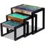 Three Piece Nesting Tables Solid Reclaimed Wood Xatxik Carousel 6
