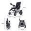 Electric Folding Wheelchair Folding Motorised 2X250W Long Range Power Mobilit... Carousel 6