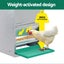 Automatic Chicken Feeder Port Coop Chick Poultry Treadle Self Opening Carousel 5