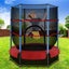 Everfit 4.5ft Trampoline Round Trampolines Kids Enclosure Outdoor Indoor Gift Carousel 7