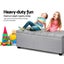 Artiss Blanket Box Storage Ottoman Fabric Foot Stool Grey Carousel 6