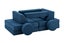 Ovela 14 Piece Modular Double Kids Play Sofa (Ocean Blue) Carousel 6