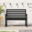 Garden Bench Black 109x48x91.5 Cm Solid Wood Pine Nxabla Carousel 1