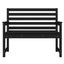 Garden Bench Black 109x48x91.5 Cm Solid Wood Pine Nxabla Carousel 4