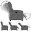 Electric Massage Recliner Chair Dark Grey Fabric Txbpaxp Carousel 6