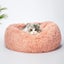Pet Bed Cat Dog Donut Nest Calming Kennel Cave Deep Sleeping Pink s Carousel 7