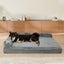 Orthopedic Dog Bed L Grey Carousel 7
