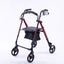 4 Wheel Lightweight Rollator Walker Aluminium Frame Seat Carry Bag For Senior... Carousel 5