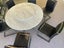 Round Marble table with 6 chairs Carousel 3